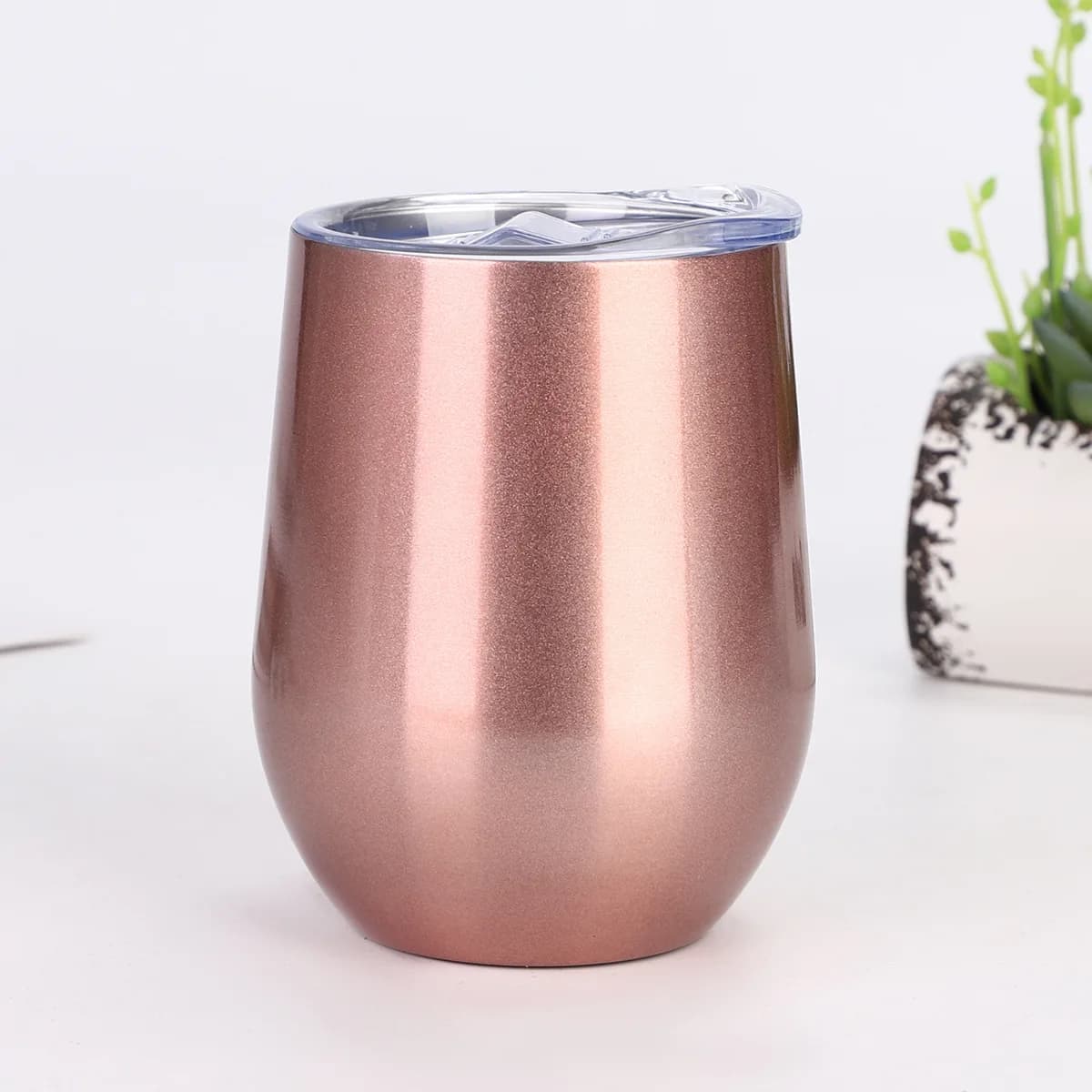 1 pz sublimazione bicchieri da vino Blanks dritto in acciaio inox isolato tazza tazze di sublimazione tazze per Full Wrap trasferimento di calore Wi