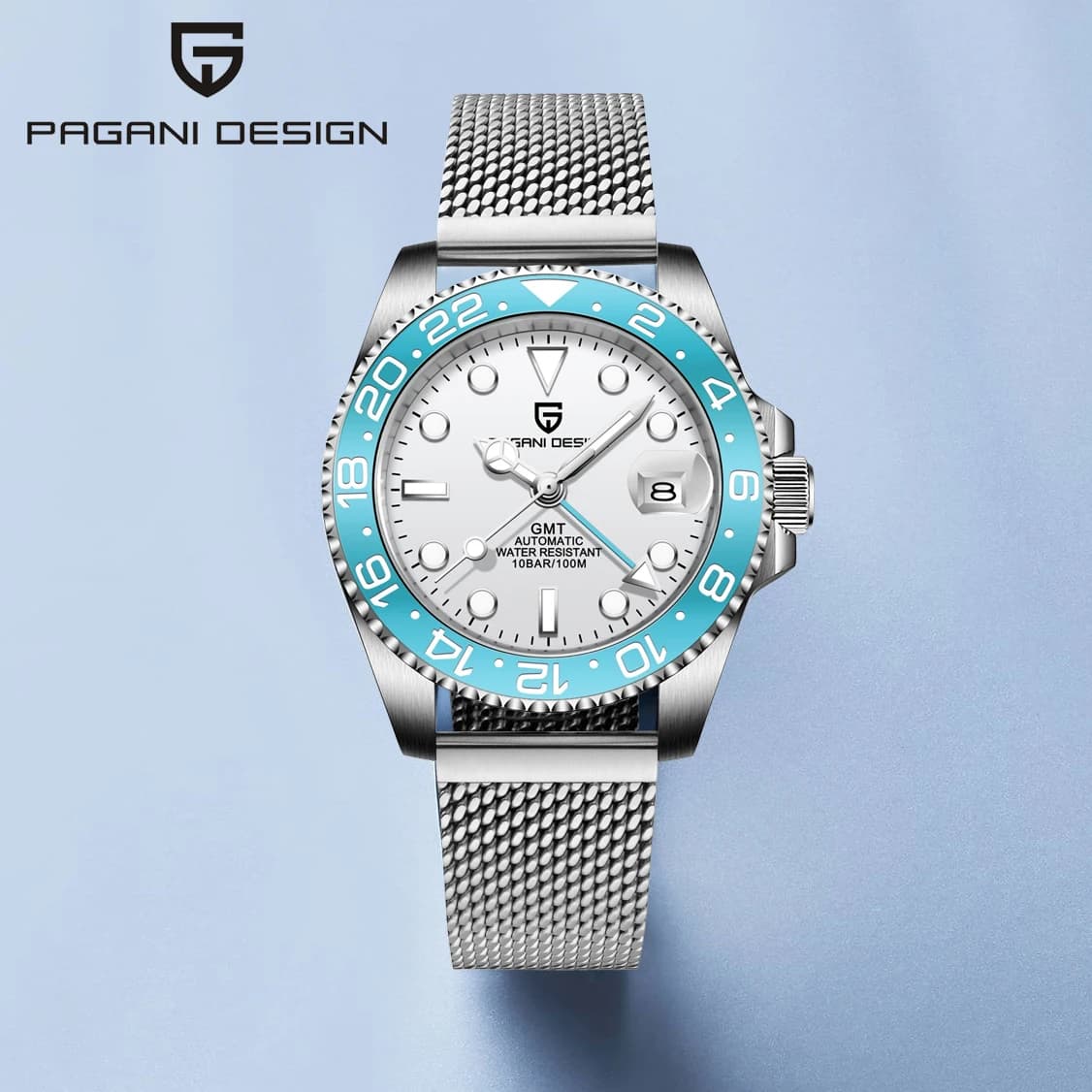 New Automatic mechanical watch PAGANI DESIGN 2026 with Milanese Knit Strap, Waterproof, Luminous, Luxury Men's Watch for Business