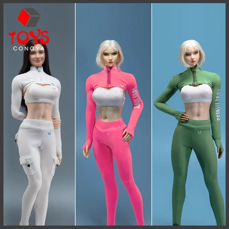 BOX STUDIO BOX-001 1/6 Female Sportswear Suit Yoga Sprots Clothes Model Fit 12'' TBL JO Worldbox Soldier Action Figure Body