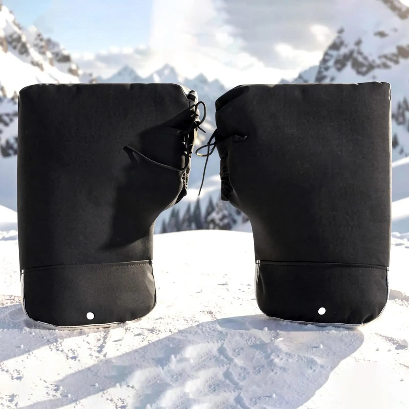 Handlebar Muffs For Motorcycle Winter Scooter Grip Windproof Mitten Scooter Handlebar Gloves For Cycling Mountain Road Adventure