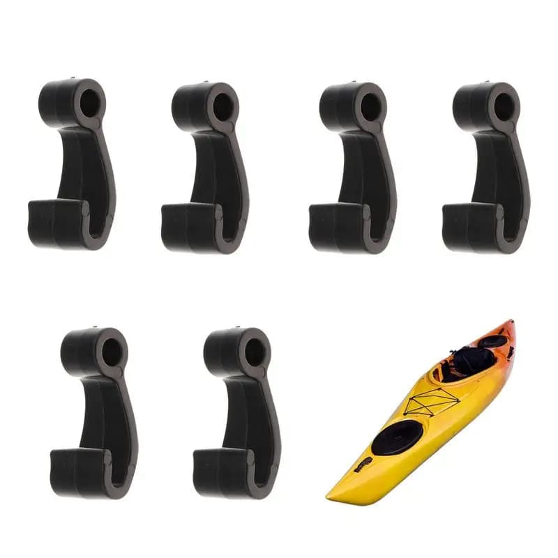 6 pezzi ganci per cavi ganci a forma di J ganci di ancoraggio per kayak durevoli per canottaggio paddle board barca canoa