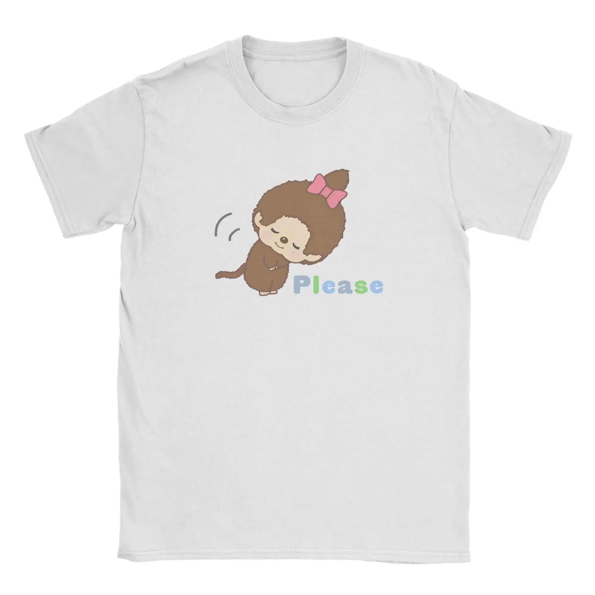 M-MonchhichiS Chan T-shirt da uomo T-shirt originali in cotone 100% T-shirt girocollo a maniche corte Top estivi