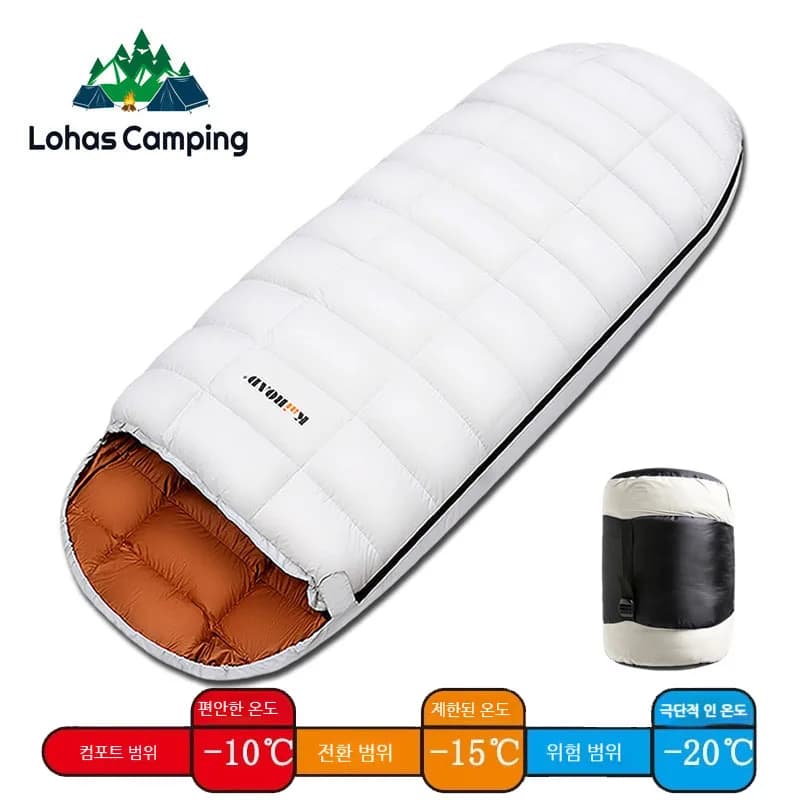 Lohascamping Down adult sleeping bag washable in ultralight washing machine 3 seasons sleeping bags for home camping sleeping bag