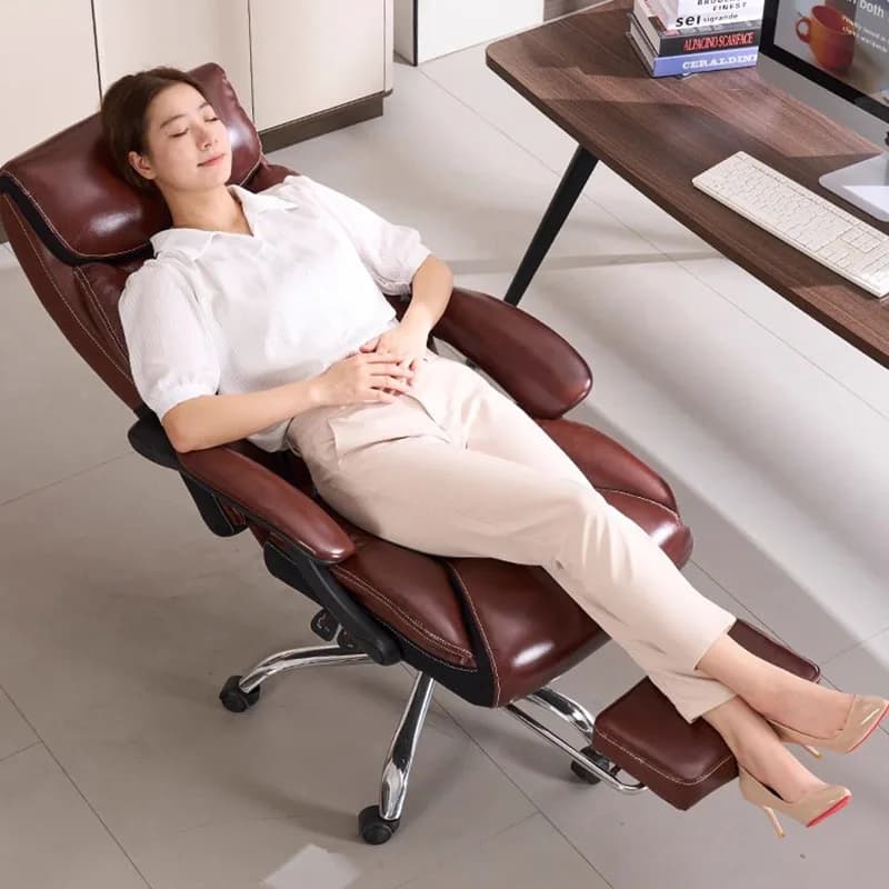 Sedia da ufficio girevole per studio Cuscino direzionale ergonomico di design Sedia da ufficio per bambini Comodo arredamento da salone Taburete rilassante