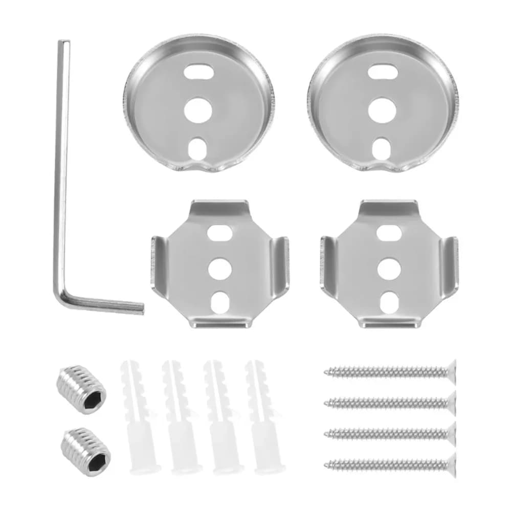 Kit completo di ricambio per portasciugamani in acciaio inossidabile, facile installazione fai-da-te e dimensioni versatili, accessori multifunzionali per portasciugamani