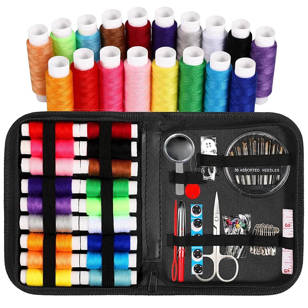Kit filo ago Kit da cucito Strumento punto croce Parti fatte a mano fai-da-te Forniture per cucito fai-da-te per strumenti da cucito per principianti