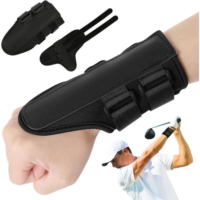Golf Swing Aids Pro Power Band Tutore da polso Strumento di pratica per l'allineamento dei gesti dell'altalena dell'allenamento corretto e facile da collegare.