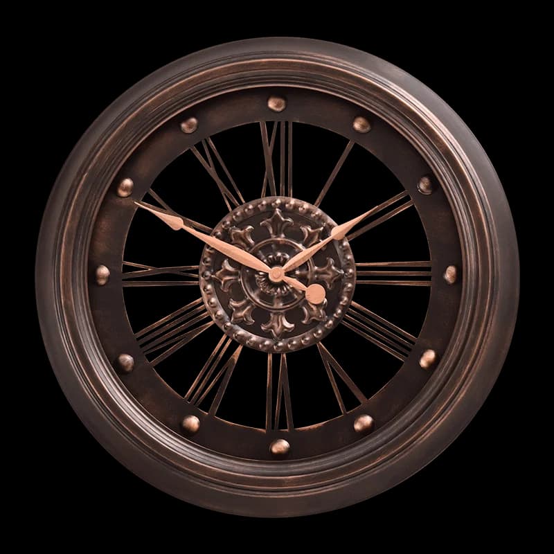 Silent wall clock, decorative wall watch, mechanical classical clock