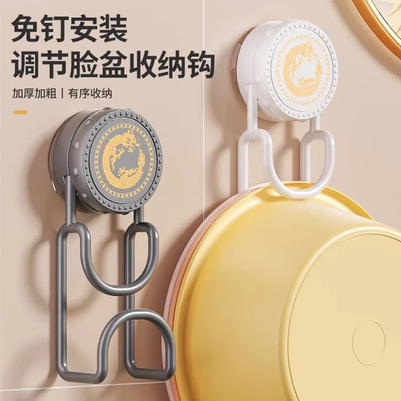 Ventosa, porta lavabo, gancio per lavabo da bagno, WC domestico non perforante, portaoggetti per vasca.