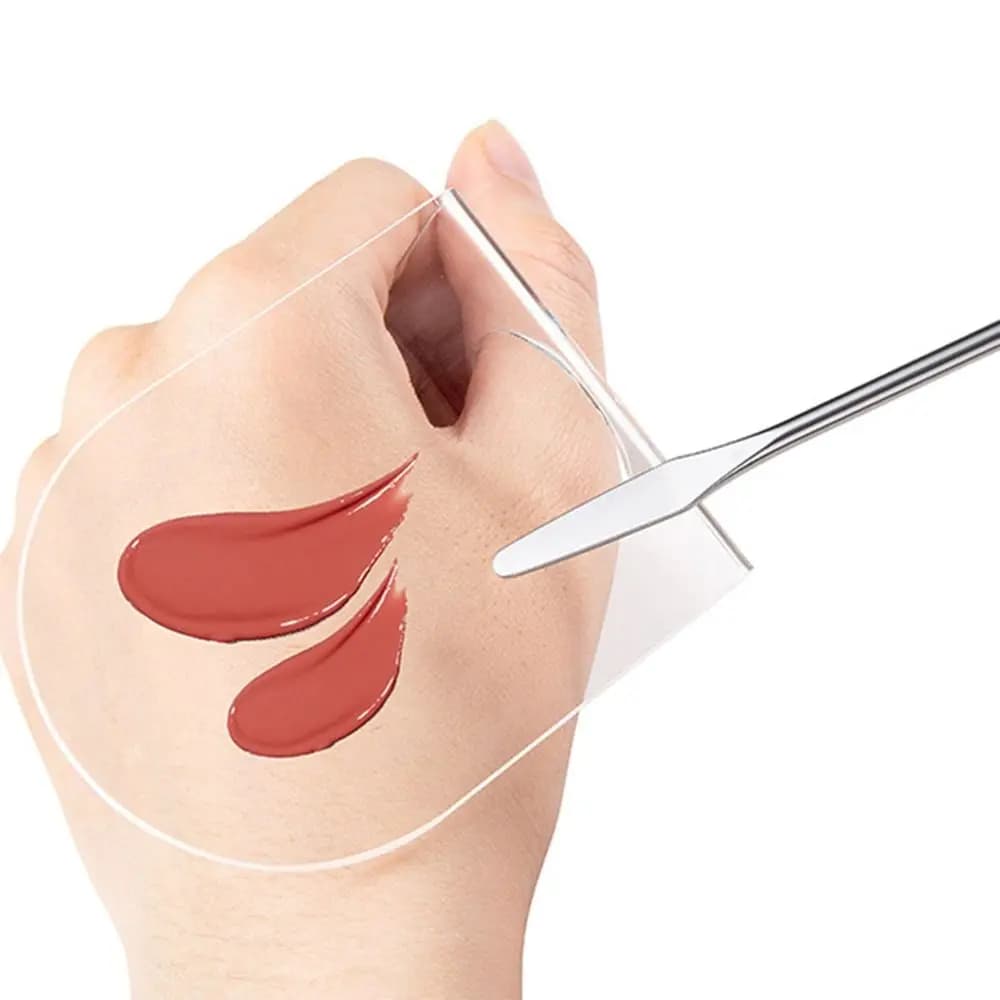 Lightweight Acrylic Transparent Palette Portable Reusable Paint Palette Heart-shaped Handheld Foundation Mixing Palette Men