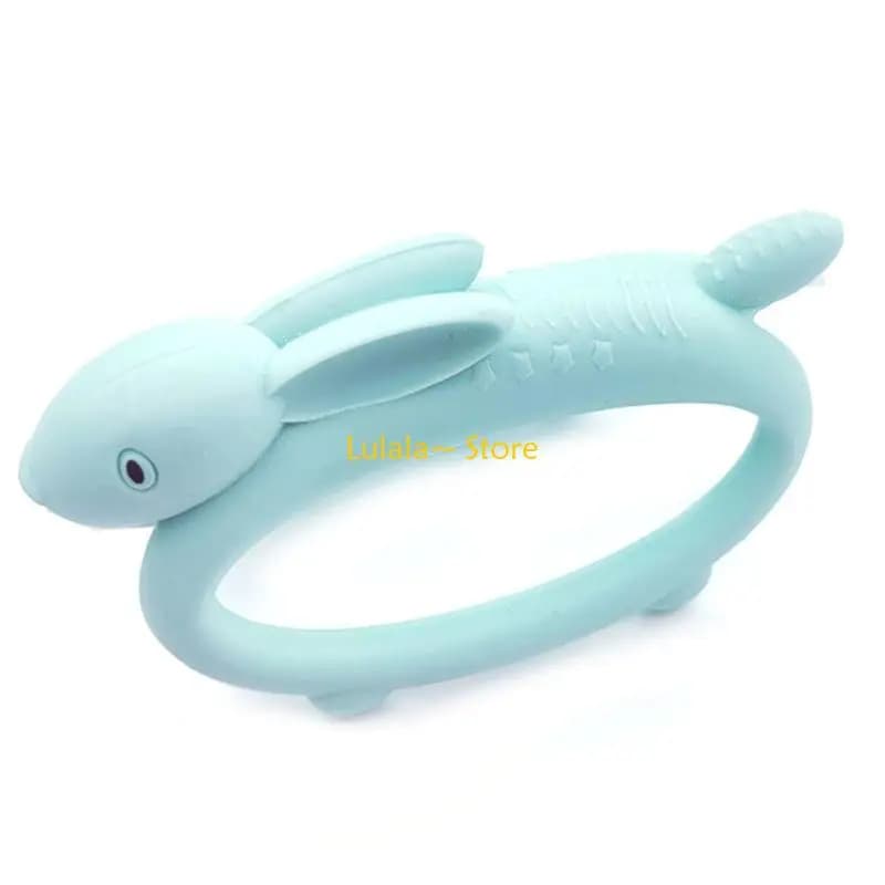 Y4QA Simpatico cartone animato Denti che mordono Giocattolo Silicone alimentare Forniture per neonati Massaggiagengive Regalo