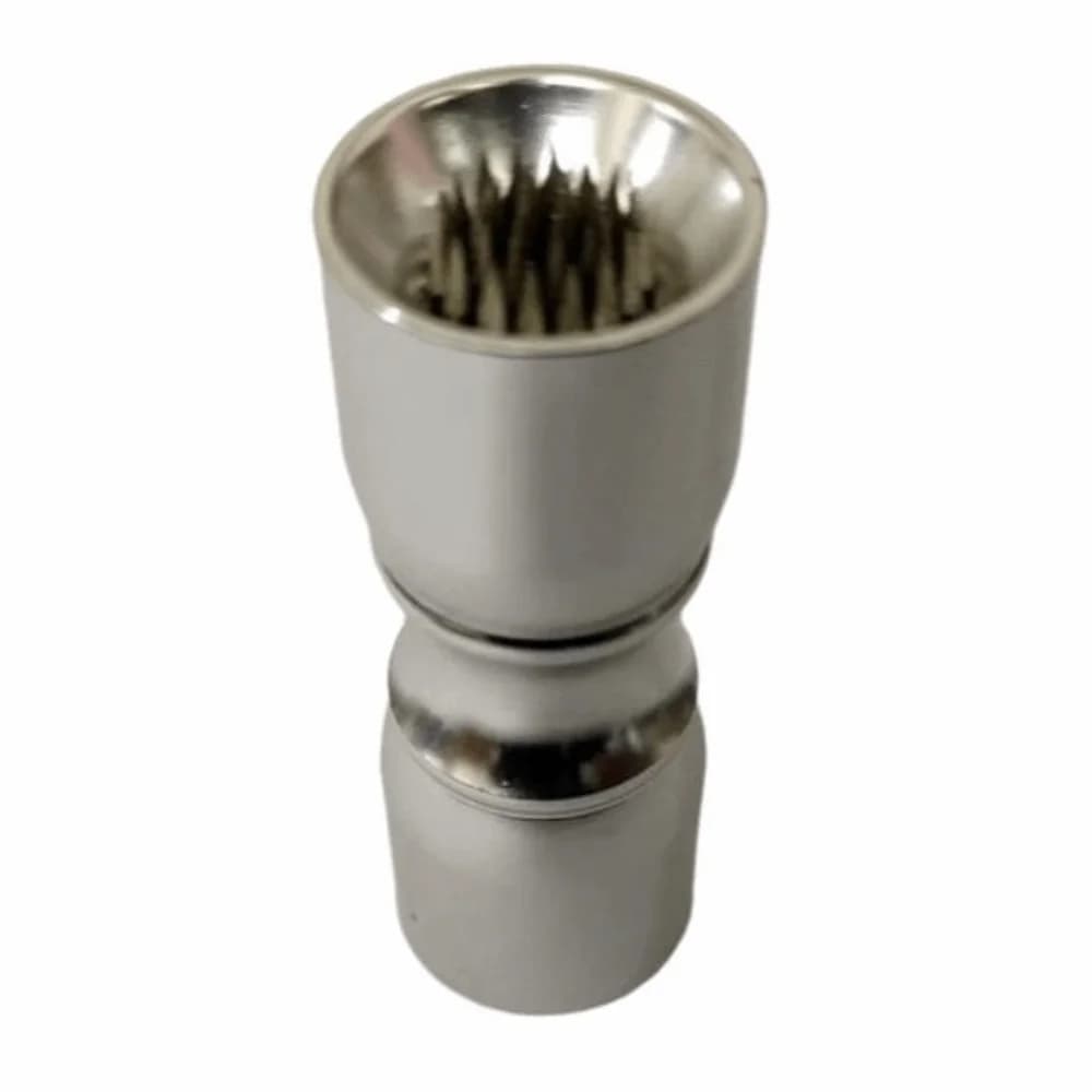 Aluminum Cue Tip Shaper Silver Cylindrical Body Billiard Repair Tool Textured End Multi Function Cue Tip Tool Pool Cue Care