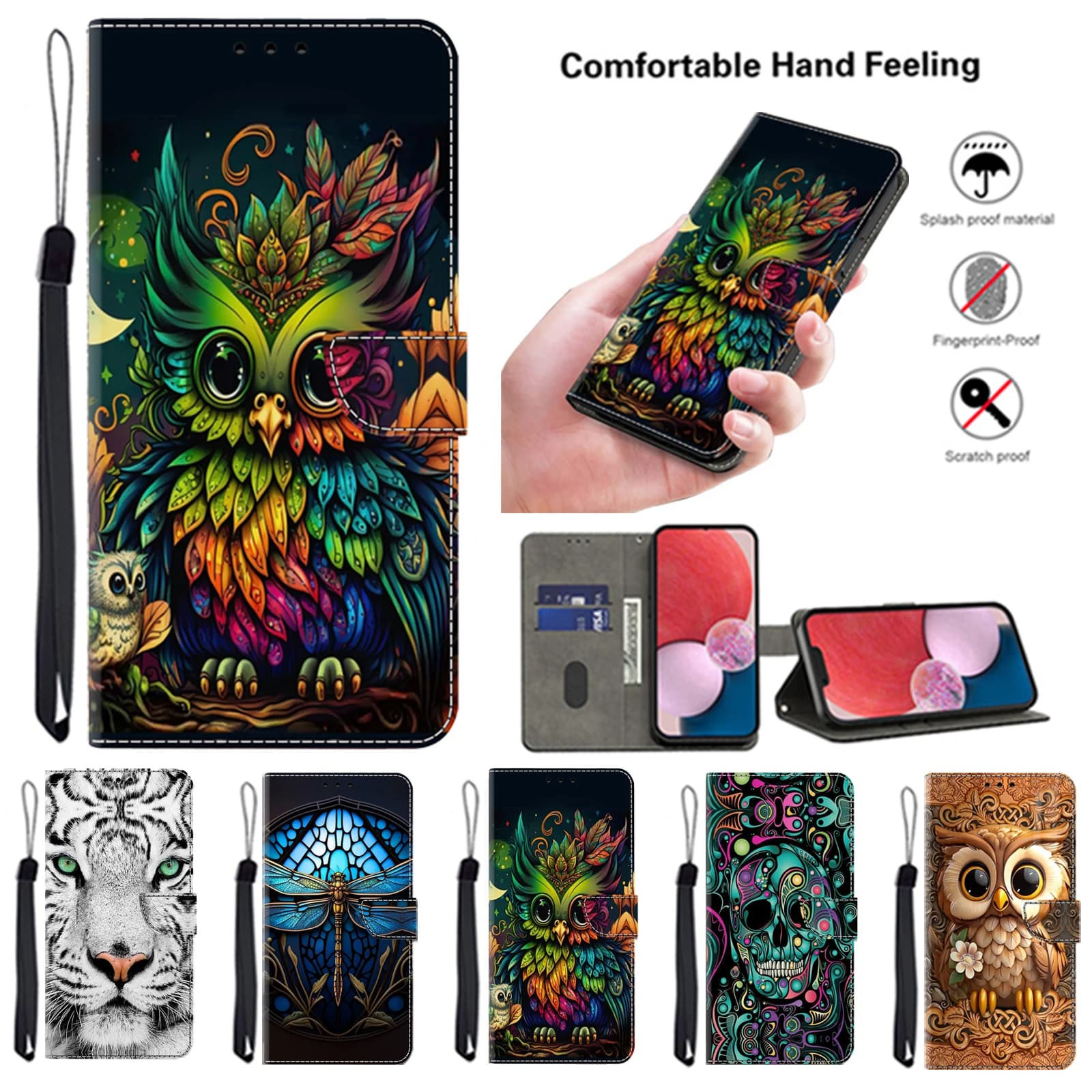 Custodia in pelle a portafoglio con vibrazione magnetica 3D per Redmi Note 12 11 10 10T 9S 9 8 8T 7 7S 6 Pro Plus Lite 4G/5G