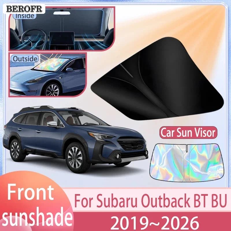 Car Sunshade For Subaru Outback BT BU 2019~2026 2025 2024 2023 Front Windshield Sun Visor Cover Anti UV Protection Accessories