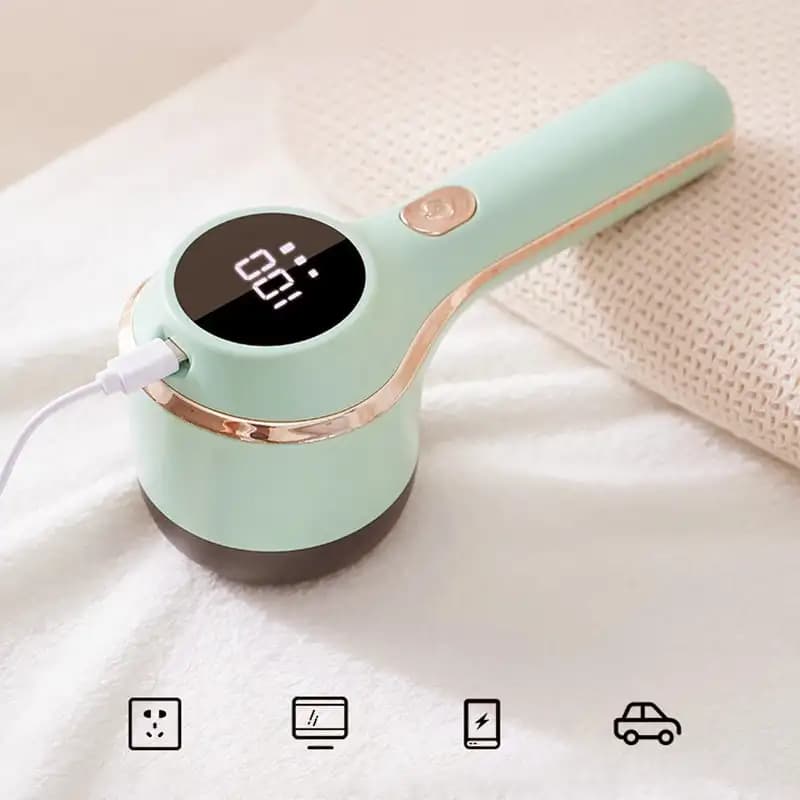 Regolazione a 3 velocità Levapelucchi portatile Tagliacapelli Fuzz Pellet Vestiti Maglione Rasoio in tessuto con LED digitale