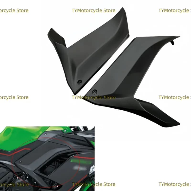 Accessori moto Serbatoio carburante Pannello di copertura laterale Carena adatta per KAWASAKI NINJA 650 Ninja650 ER-6F ER6F 2021-2024