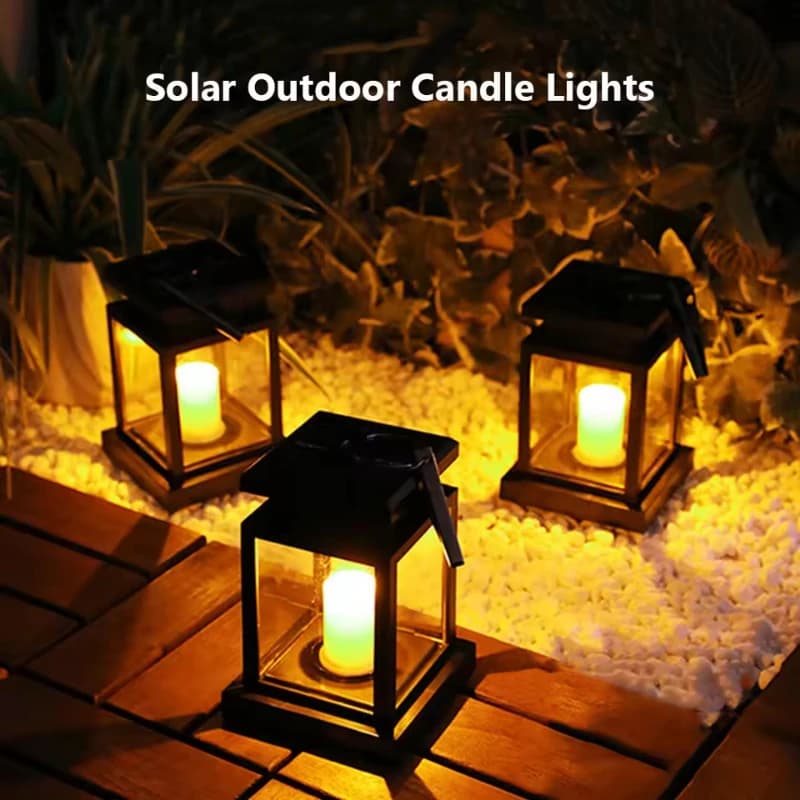 Lanterne sospese solari Lampada da esterno a LED super luminosa impermeabile con clip Lanterne natalizie paesaggistiche per patio