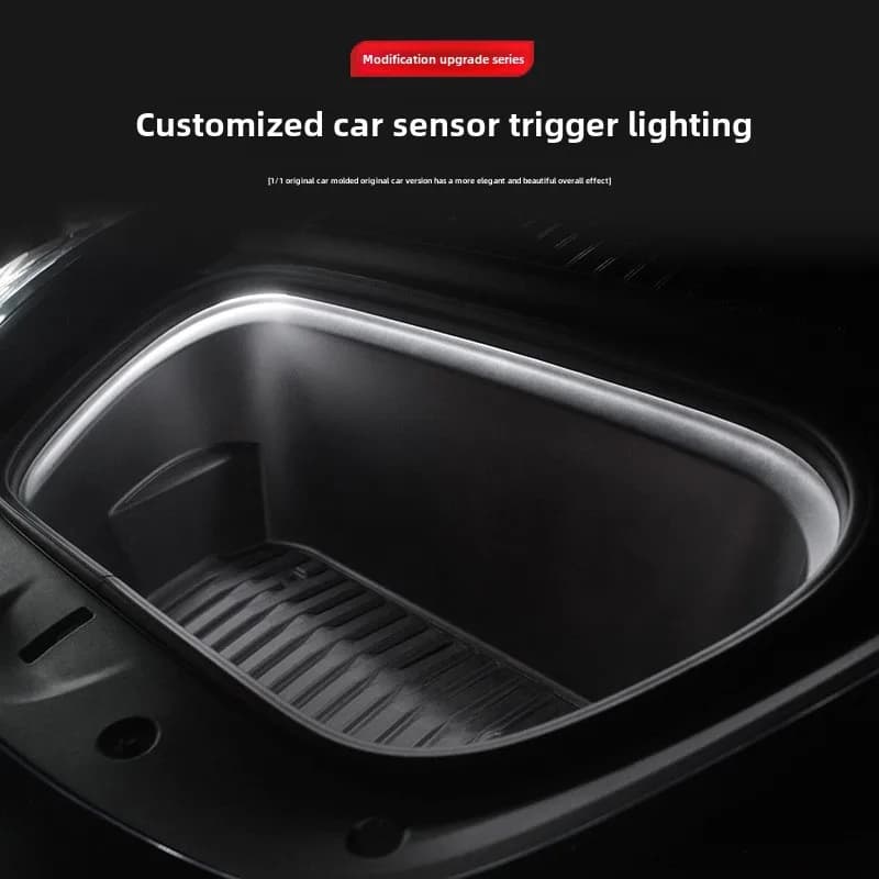Auto Baule Anteriore 12V LED Modificato Surround Luce Flessibile Striscia di Silicone Trim Lampada Per Tesla Modello 3 Y 2021 2022 2023 Accessori
