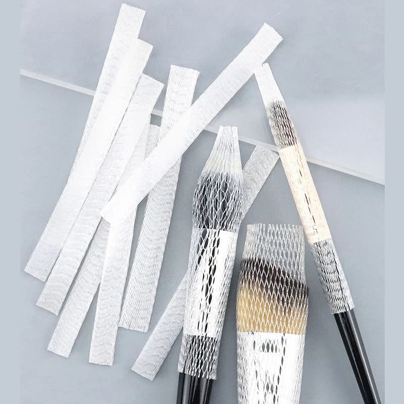 20 Protective Covers Flexible Network for Makeup Brushes, Protective Covers Cosmetic Brushes, Practical Tool