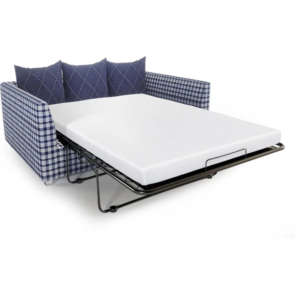 Replacement mattress for 4,5 inch memory foam sofa bed for double bed | Oeko-TEX | CertiPUR-US Certificate | Washable cover (divano