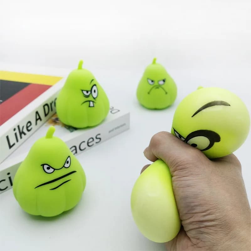 Pallina Antistress Creativa a Forma di Zucca, Giocattolo Sensoriale per Bambini, Allevia Ansia e Stress, Gioco di Decompressione