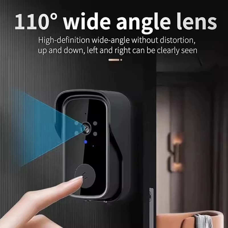 Campanello Wireless con Telecamera e Audio Bidirezionale, Schermo da 4,3 Pollici per Casa e Ufficio, Accessori per Display Campanello