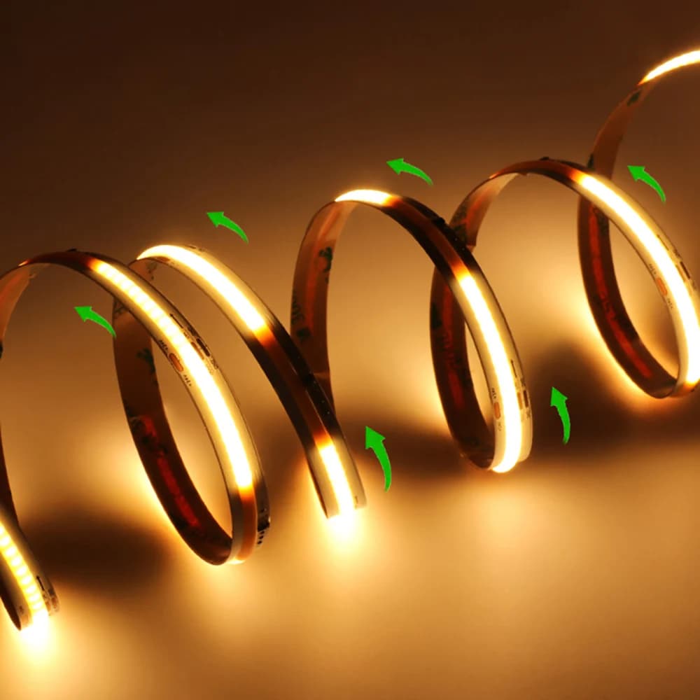 Striscia LED COB bianca SPI DC 24V Nastro lineare per acqua corrente per decorazioni domestiche Cooil bianco caldo