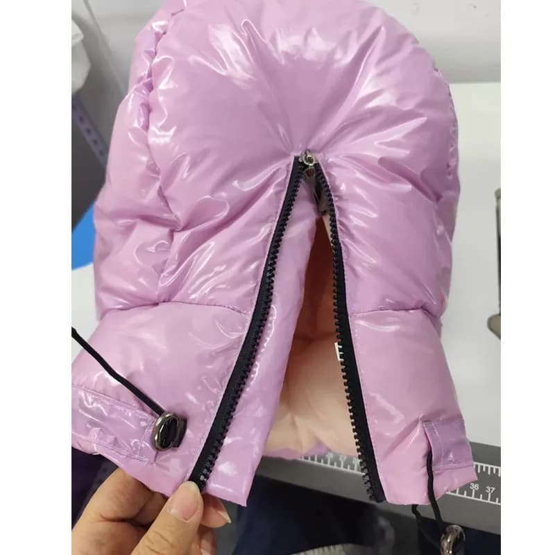 Cappello Imbottito in Piuma per Adulti ABDL Fatto a Mano, Morbido e Soffice, Impermeabile, con Cerniera, Ultraleggero, Caldo, 56-66cm