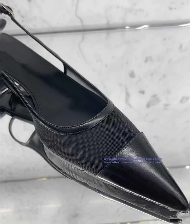 Sandali con tacco a spillo a punta sexy, con cinturino alla caviglia, scarpe eleganti da festa firmate, sandali da donna estivi