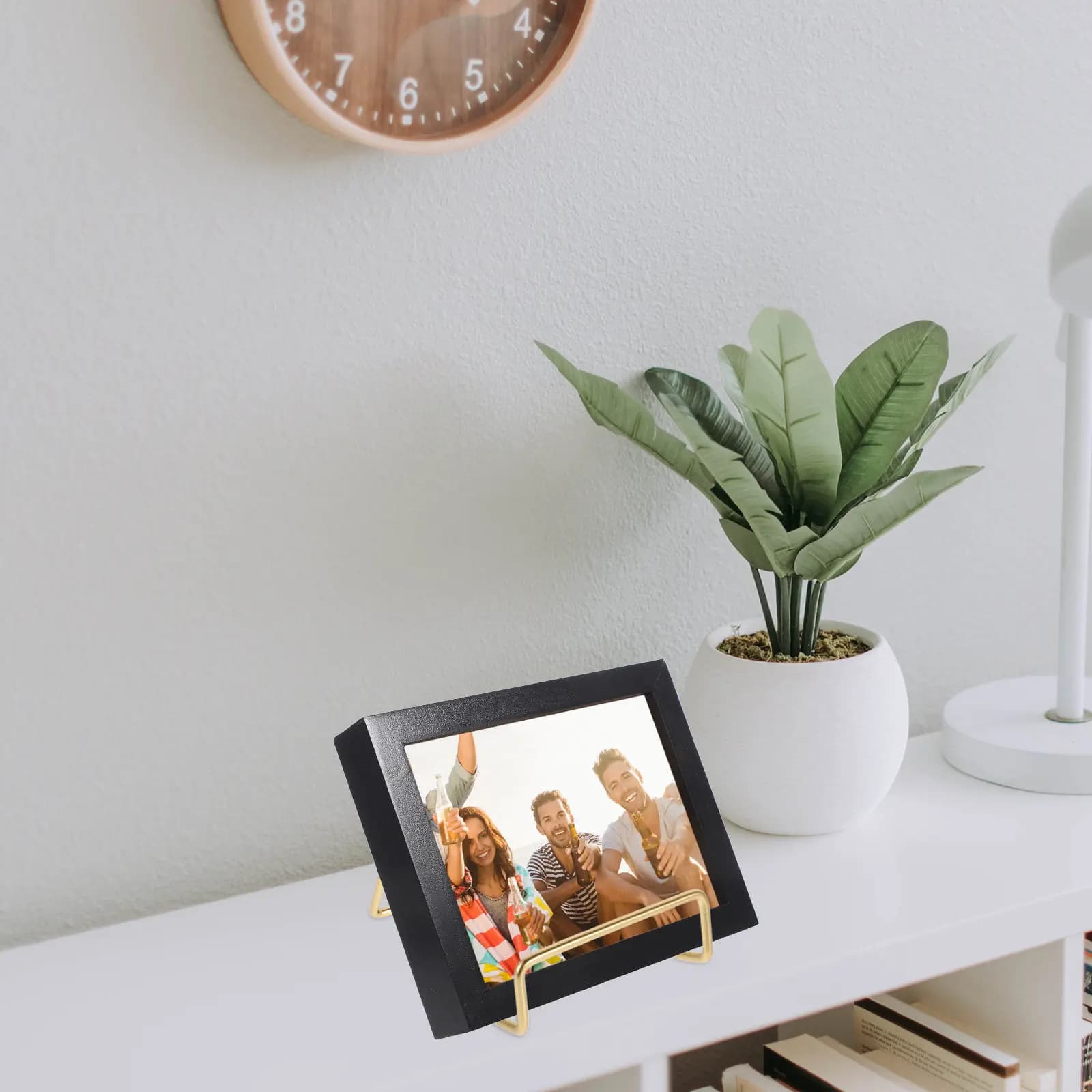 Supporto in Metallo per Cornici, Espositore da Tavolo per Album Fotografici, Artigianato, Medaglie, Targhe, Porta Libri, Elegante per Casa e Ufficio
