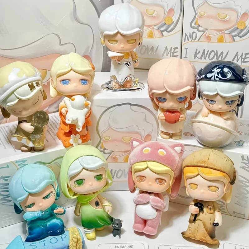 Nuovo originale Mo I Know Me Series Blind Box Toys For Girls Figure Azione Giocattoli alla moda Scatola a sorpresa Modello Kawaii Regali di compleanno
