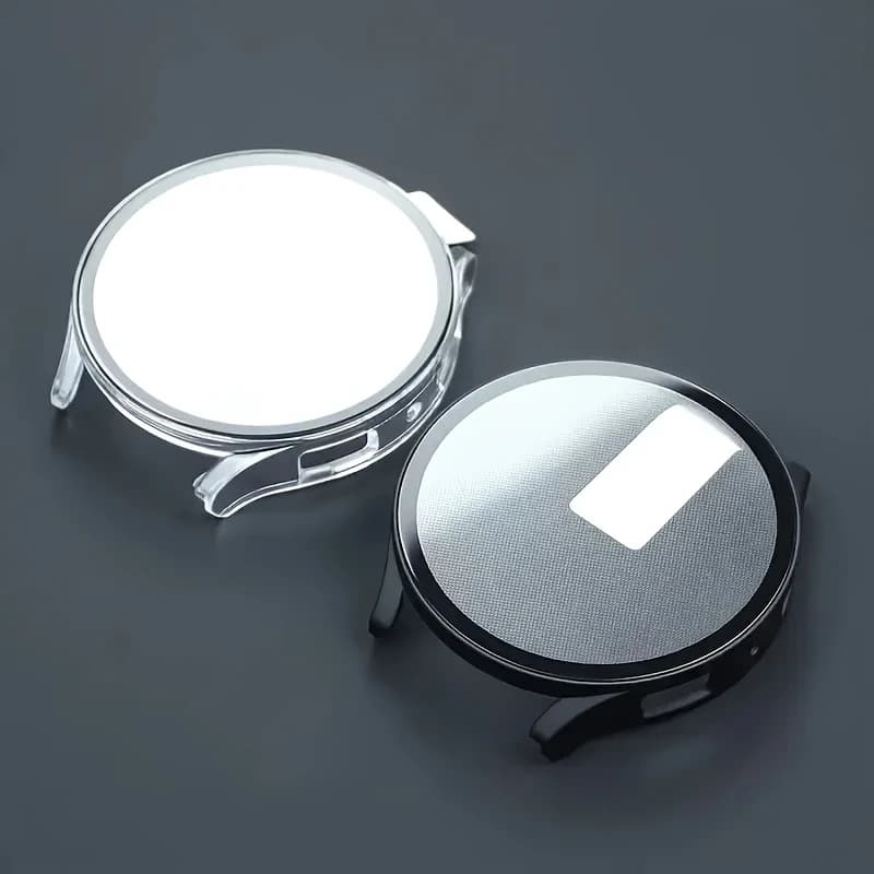 Custodia in vetro + PC per Samsung Galaxy Watch 7 6 5 4 44mm 40mm Accessori copertura paraurti anticaduta completa watch7 4 Protezione schermo