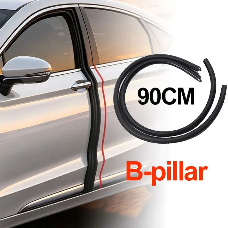 Car Rubber Weatherstrip 90CM Car Door Edge Seal Strip B-pillar Sealing Strip Sound Insulation Sealing Strips Car Accessories