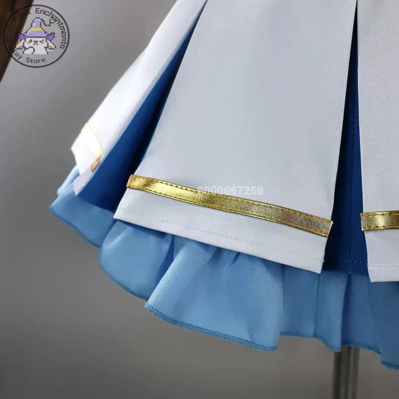 w;2,c\4.g;Re:Zero Starting Life in Another World Cosplay Costume Anime Rem Role Play Clothes Cute Blue Dress for Women6,b'8\j'7/