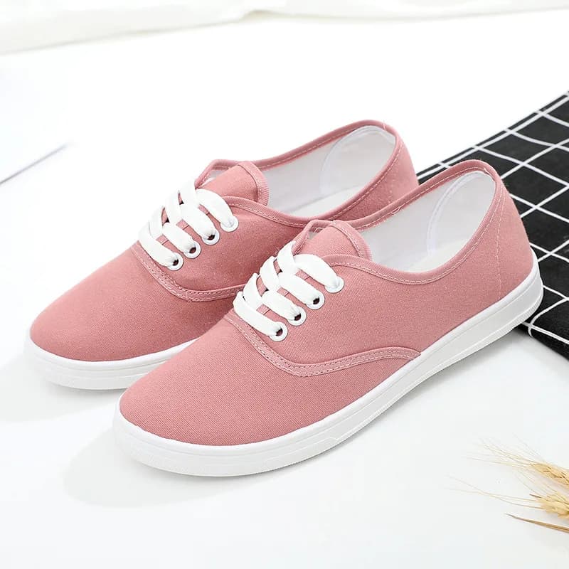 2022 nuovi mocassini scarpe da ginnastica piatte per scarpe da donna scarpe da donna traspiranti Casual da donna Comfor Sneakers Lace Up tinta unita