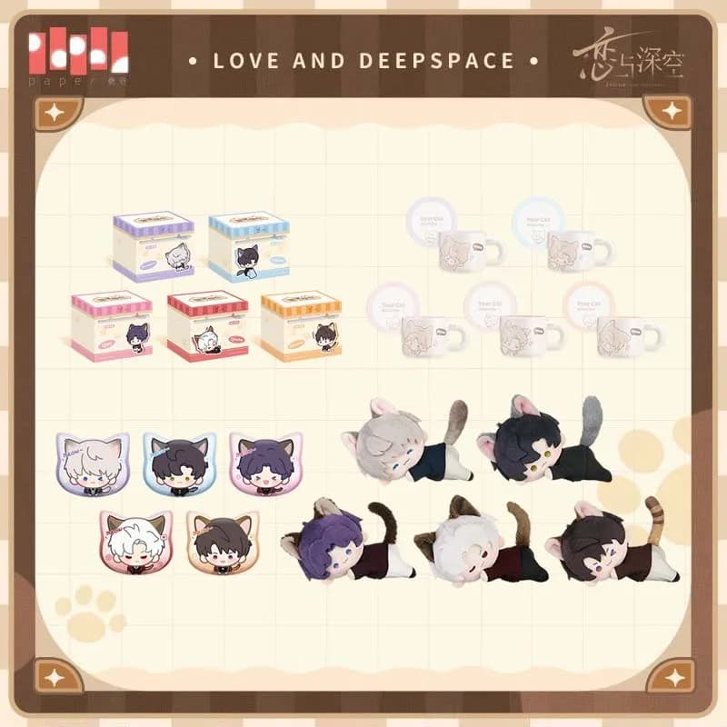 Sunsyea Love and Deepspace Merchandise Ufficiale Originale MHXN Badge Doll Sylus Xavier Caleb Rafayel Zayne