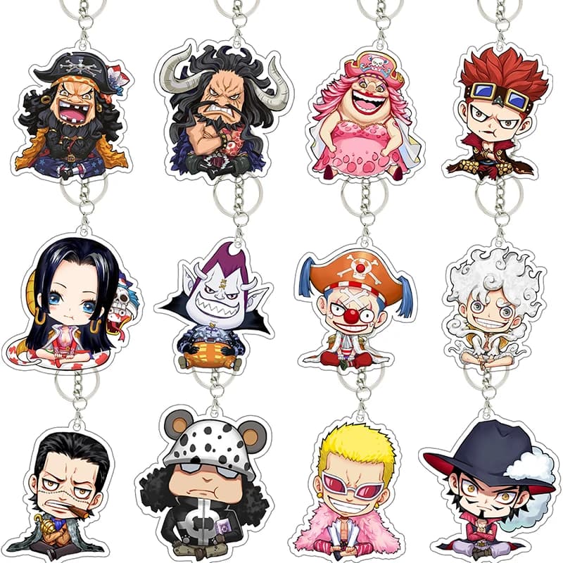 ONEPIECE Boa Hancock Acrylic Keychain School Bag Hanging Ornaments Backpack Pendant Girl Decoration Accessories Affordable Gift
