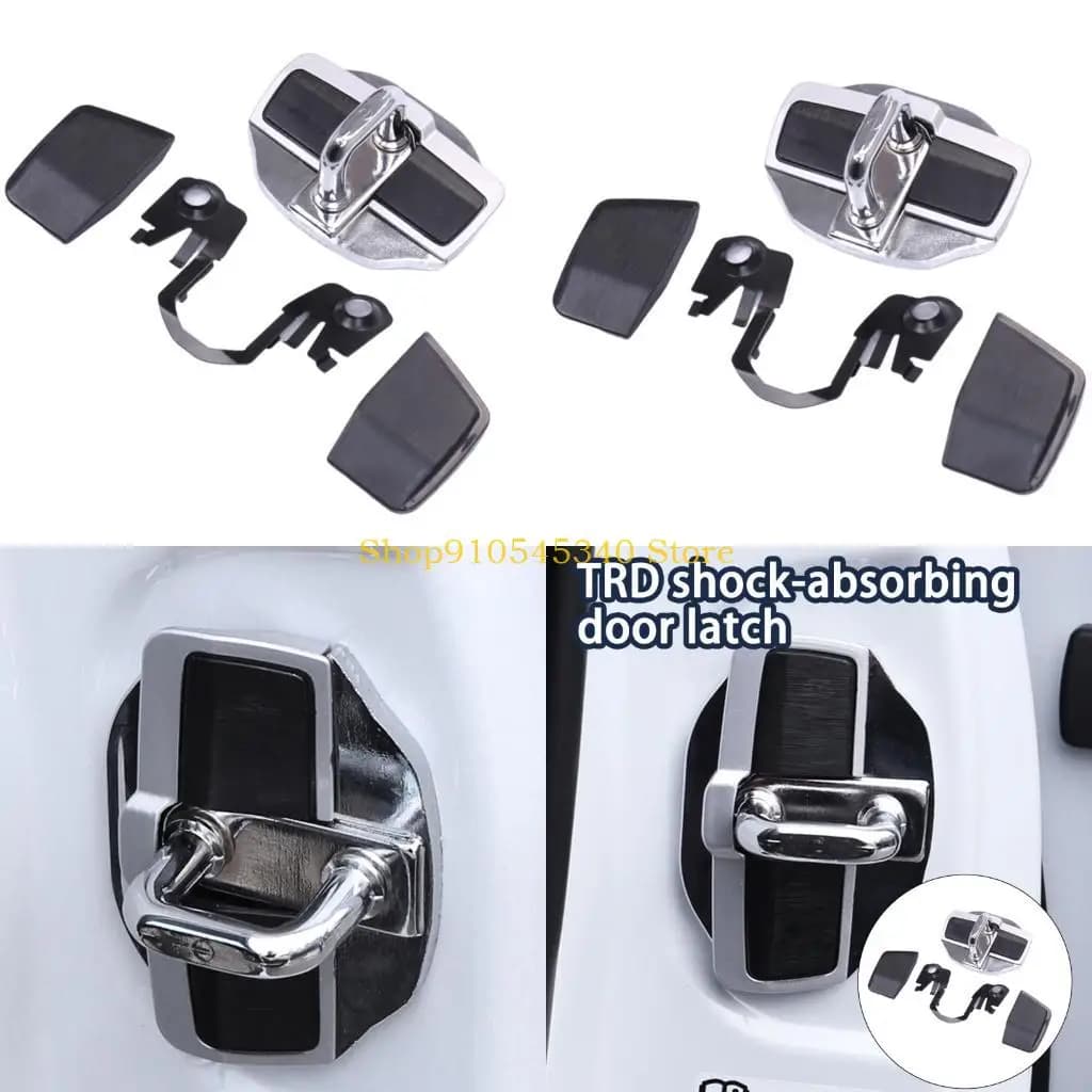 U2JA Car Door Lock Stopper Cover Anti Noise Sturdy Build Rapid Installation for LC LS