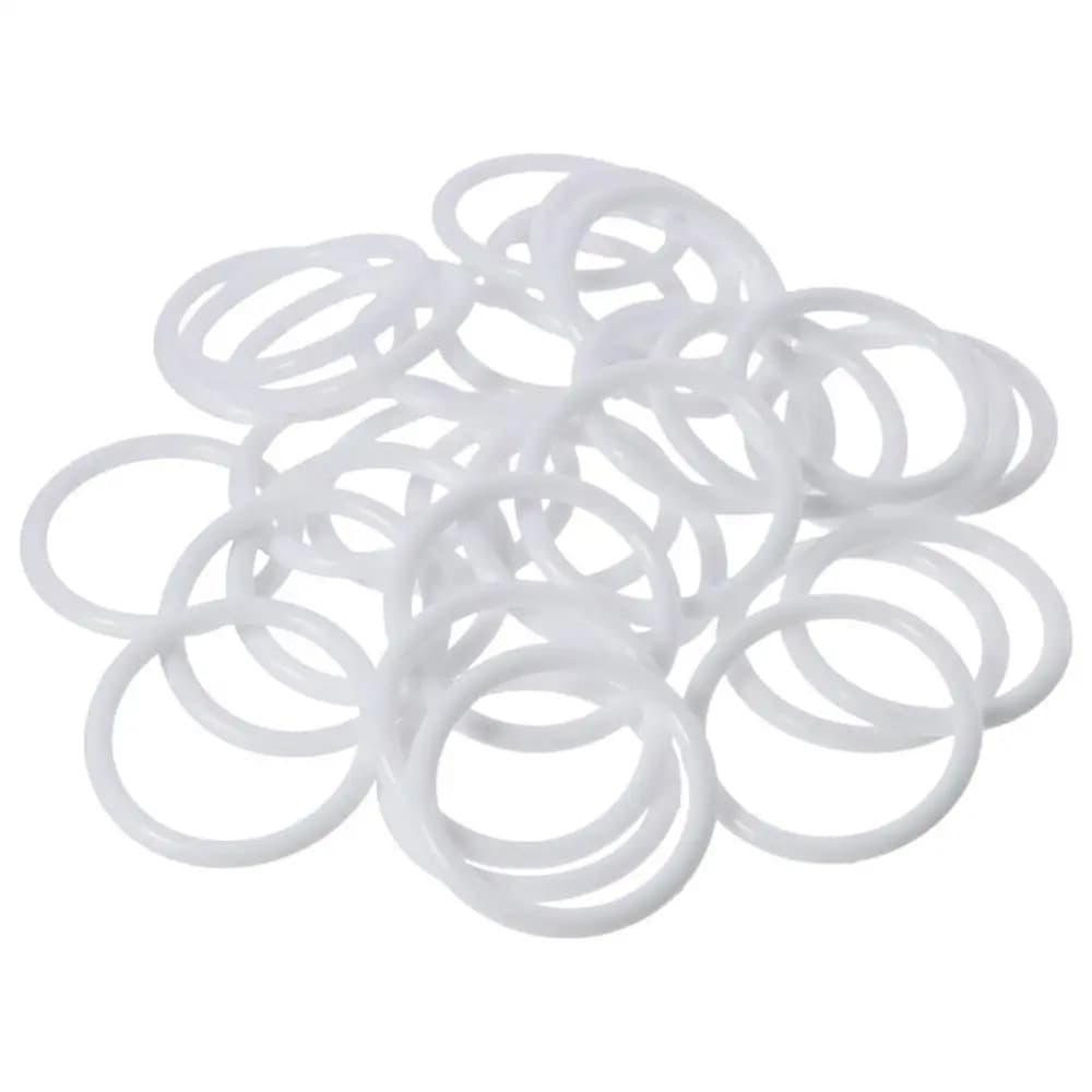 30pcs 60mm White Rings Hoops White Plastic Macrame Rings Dreamcatcher Round Dreamcatcher Rings Hoops for DIY Art Crafts