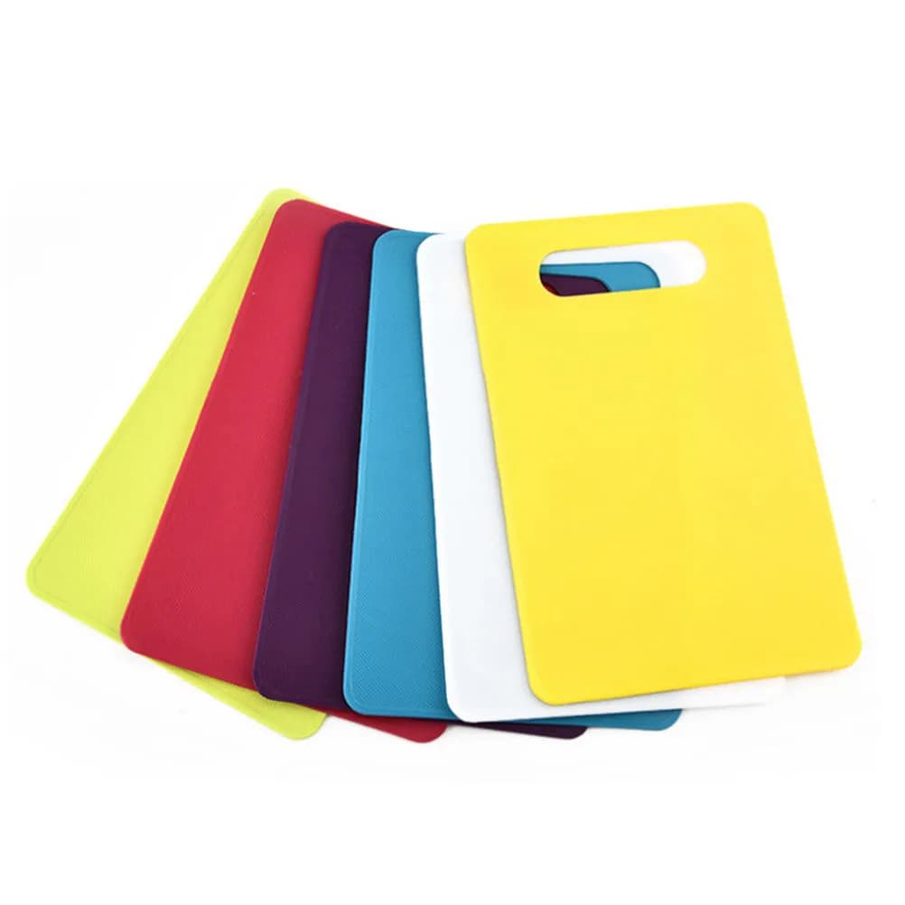 6Pcs Flexible Anti-Slip Color-Coded Cutting Boards Kitchen Chopping Mats Food Prep Hanging Hole Organizer Cutting Boards