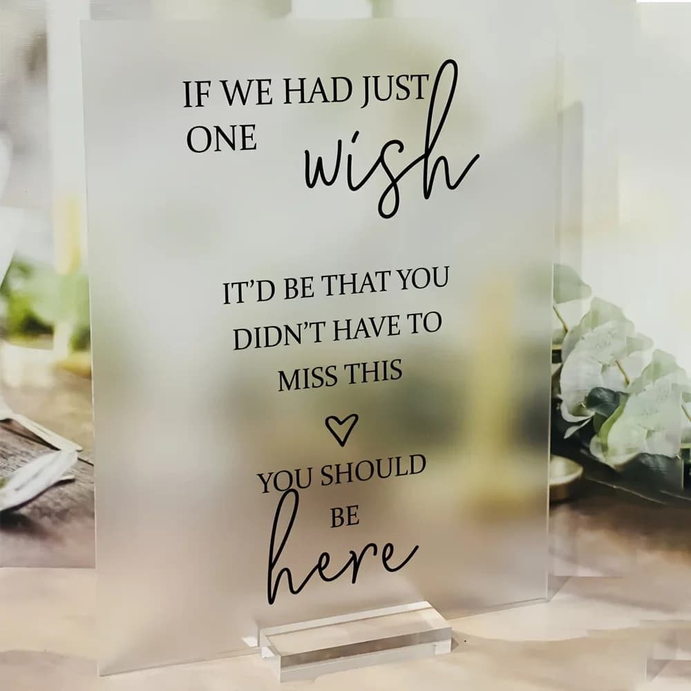 1pc Gift and Card Sign, Wedding Acrylic Sign, Wedding Acrylic Sign, Acrylic Modern Calligraphy Gift Sign