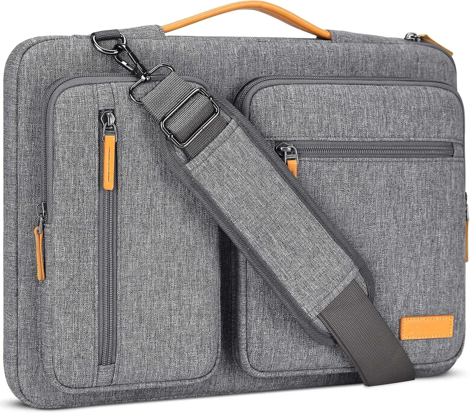 Custodia Impermeabile per Laptop da 15.6 Pollici con Tracolla, Compatibile con MacBook Pro 16, HP Dell ASUS Lenovo Chromebook