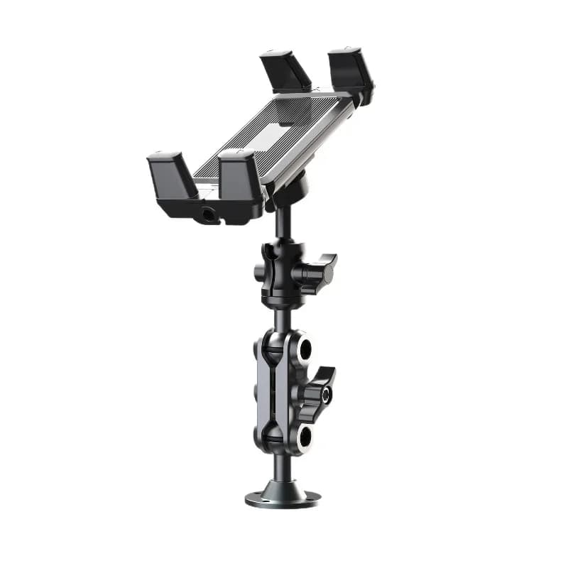 Car Dashboard Phone Mount Heavy Duty Tablet Holder Wear Resist 2-Stage Phone Stand 360 Degree Rotable for Car Bike Boats Trucks