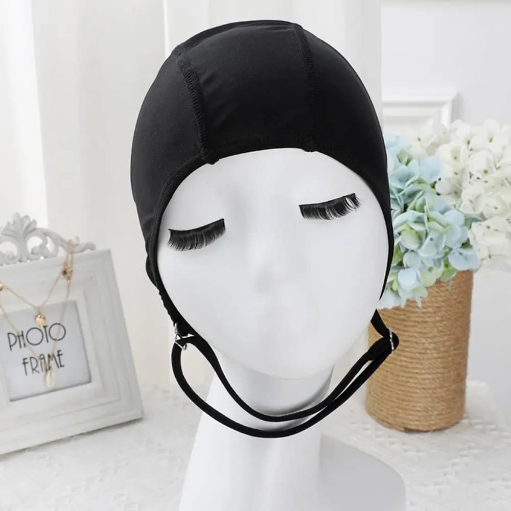 Adult Adjustable Swimming Cap Cloth Fabric Free Size Swimming Hats Protect Ears Nylon Sports Swim Caps Long Hair