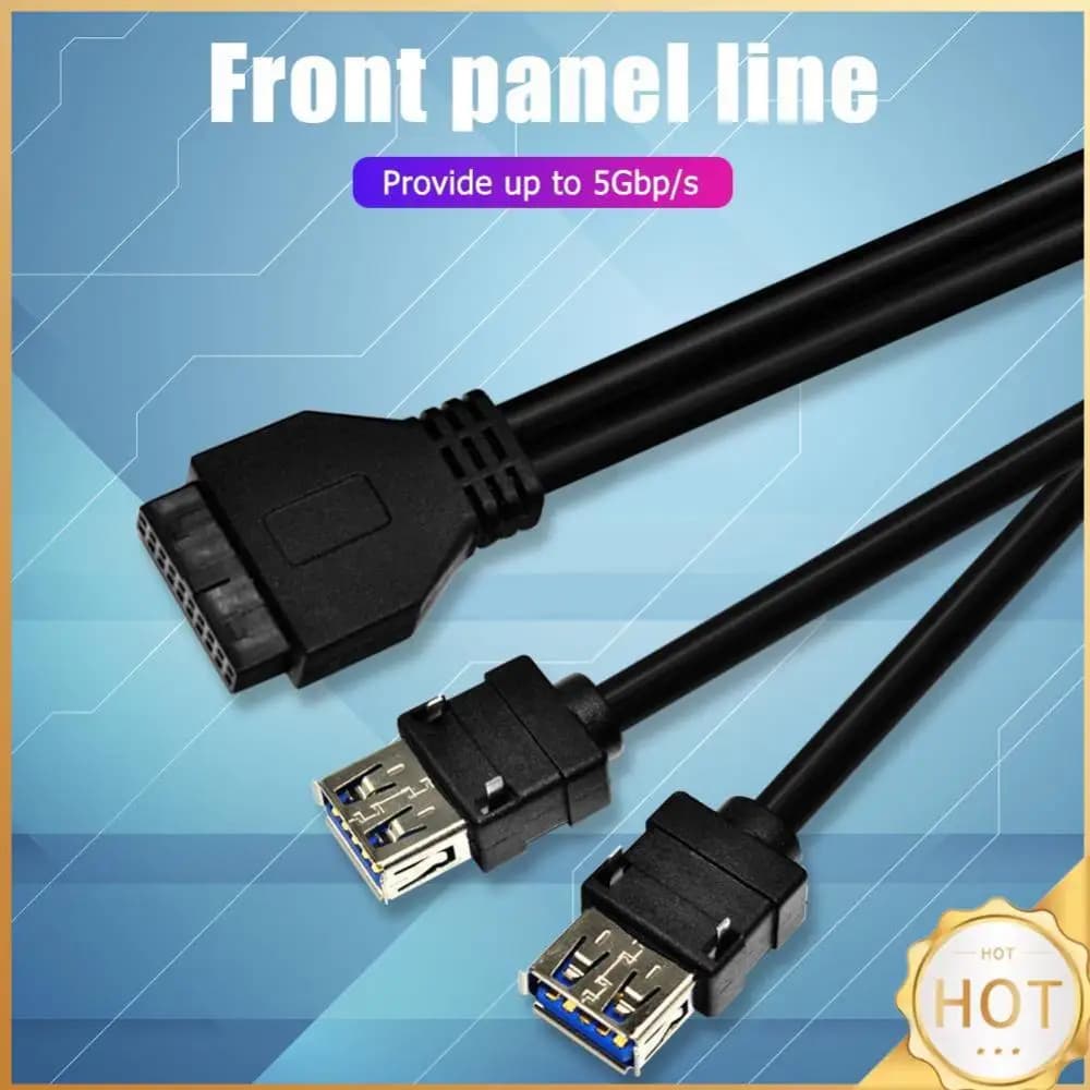 Cavo del pannello frontale USB 3.0 con cavo adattatore della scheda madre hub USB 3.0 a pedale fisso per computer PC