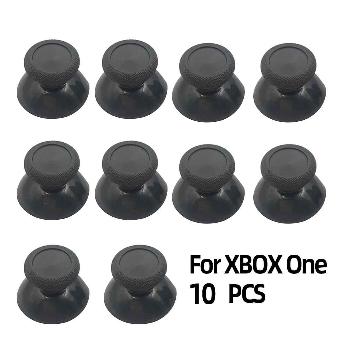 Set di tappi per levetta analogica di ricambio da 10 pezzi per controller Xbox One Set di tappi per levette in silicone nero