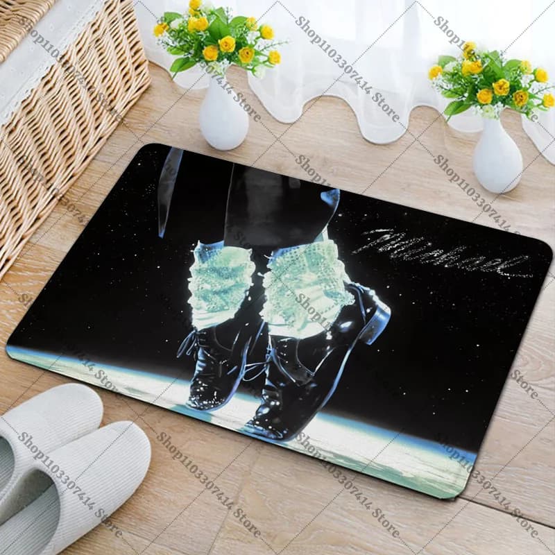 Fashion Door Mats King of Pop MJ Home Ornament Accessories Michael Jackson Anime Non-slip Carpet Creative Rug Cartoon Floor Mat