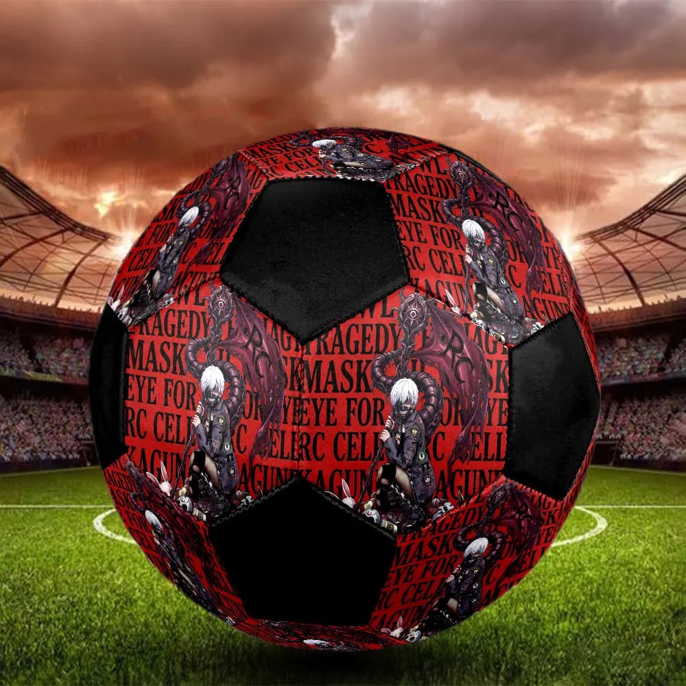 1PC Tokyo Ghoul Soccer Ball Football Size 5 Indoor Soccer Ball Colorful Outdoor Sports Gift Choice HE118
