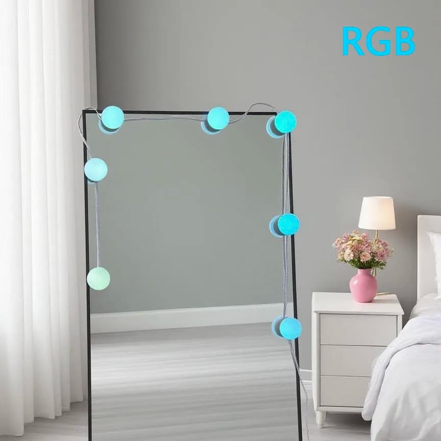 Lampadine per specchio per trucco a luce LED Luci per trucco USB 12V Illuminazione per tavolo da toeletta per bagno Luce per trucco a LED dimmerabile per luce per specchio