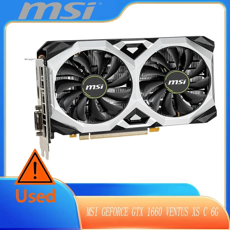 1660 MSI Gaming GeForce GTX 1660 128-Bit HDMI/DP 6GB GDRR5 HDCP Graphic Card
